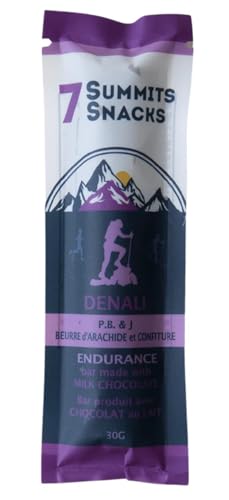 7 Summits Snacks Denali Endurance Chocolate Bar – 12 Pack (31g each) - Canadian Distribution - Ships Free Within Canada on Orders Above CAD $199