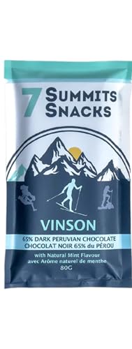 7 Summits Snacks Vinson Superfood Chocolate Bar – 12 Pack (80g each) - Canadian Distribution - Ships Free Within Canada on Orders Above CAD $199