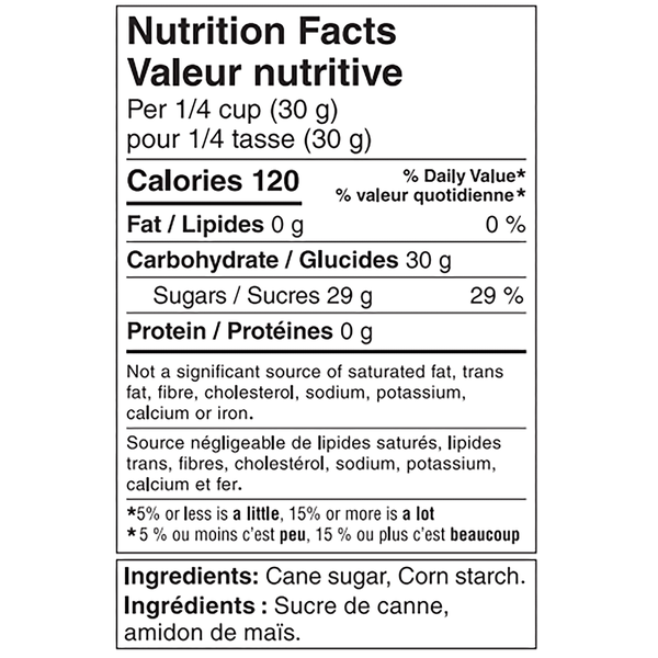 Sucre glace Redpath - 4 x 20 kg - Épicerie et produits alimentaires - Distribution canadienne - Livraison gratuite au Canada pour les commandes de plus de 199 $ CA