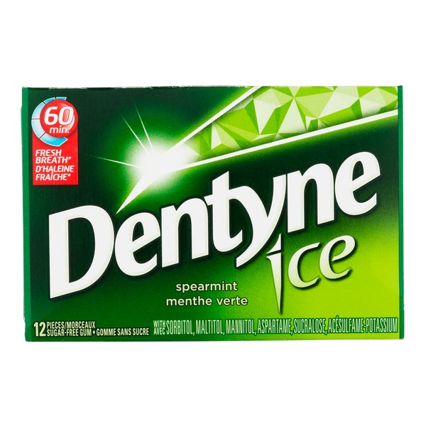 Chewing-gum sans sucre à la menthe verte glacée - 48 paquets - Dentyne - Distribution canadienne - Livraison gratuite au Canada pour les commandes de plus de 199 $ CA