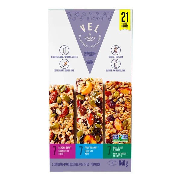 cereal bar - 84 x 40 g - Vel - Canadian Distribution