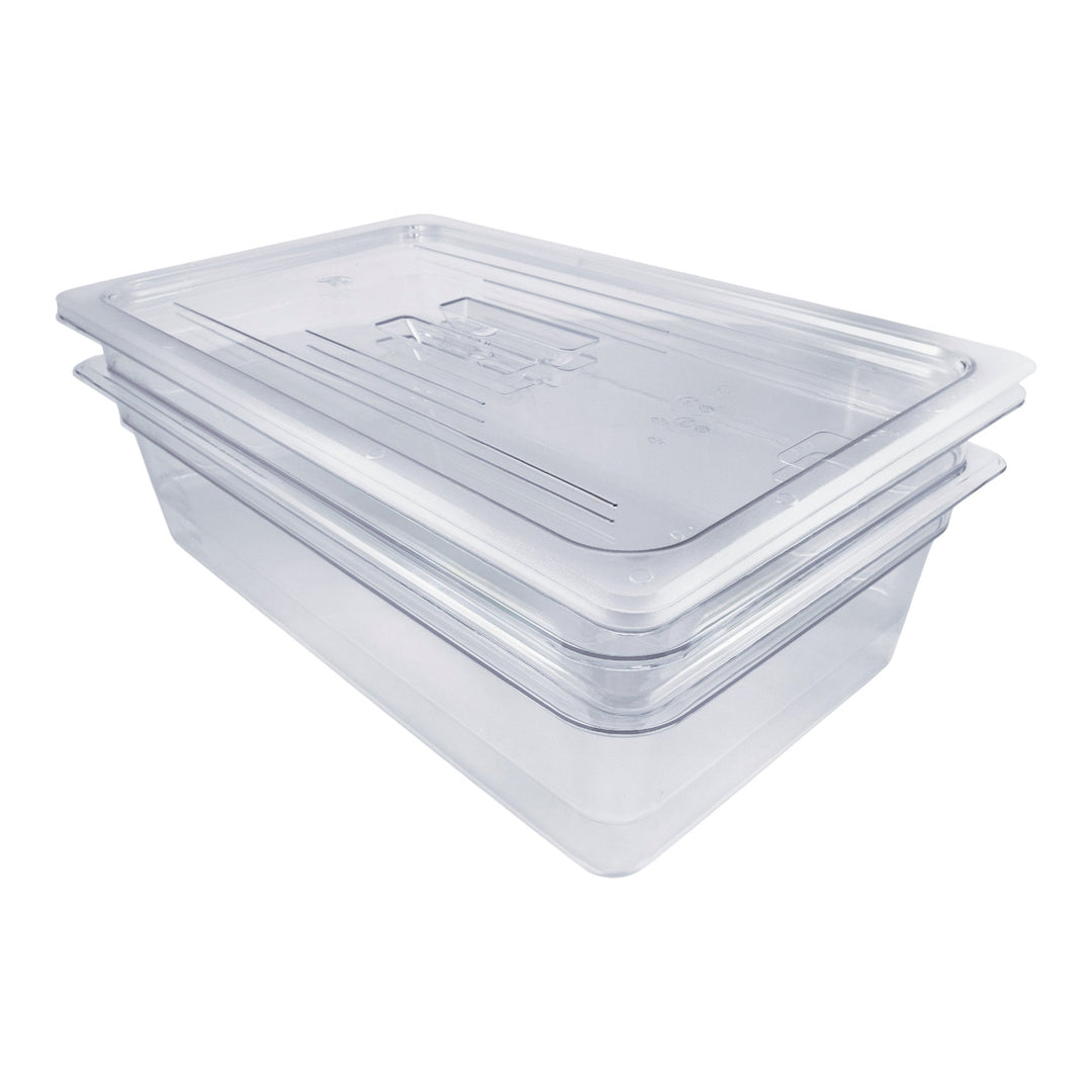 Sagetra Full Size x 15.2 cm (6 in) Deep Polycarbonate Food Pan, 2 pack - Restaurant Equipment and Smallwares - Canadian Distribution