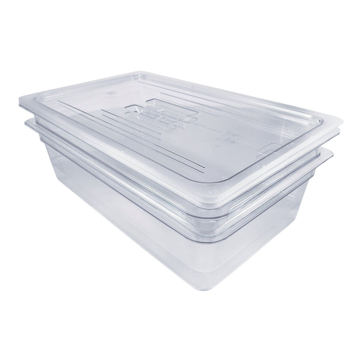 Sagetra Full Size x 15.2 cm (6 in) Deep Polycarbonate Food Pan, 2 pack - Restaurant Equipment and Smallwares - Canadian Distribution