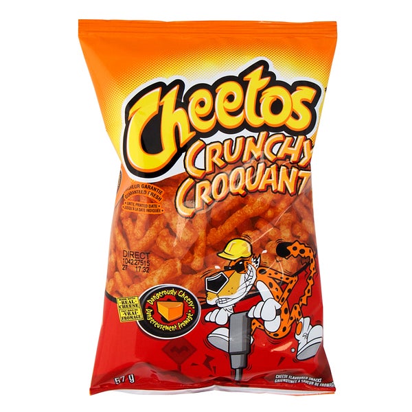 Crunchy Cheese Snacks - 160 × 57 g - Cheetos - Canadian Distribution