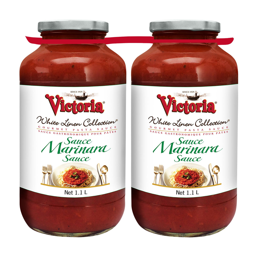 Victoria White Linen Collection Marinara Sauce - 8 × 1.1 L - Grocery and Food Items - Canadian Distribution