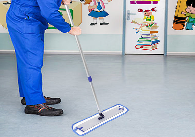 Microfiber 18 Inch Flat Finish Mop - Sold By The Case
