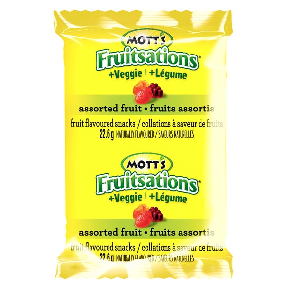 Fruitsations Assorted Fruit Snacks - 272 × 22.6 g - Mott’s - Canadian Distribution