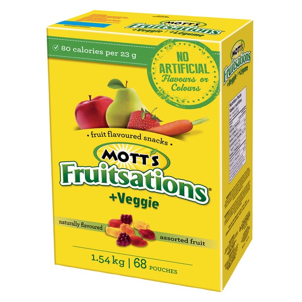 Fruitsations Assorted Fruit Snacks - 272 × 22.6 g - Mott’s - Canadian Distribution - Ships Free Within Canada on Orders Above CAD $199