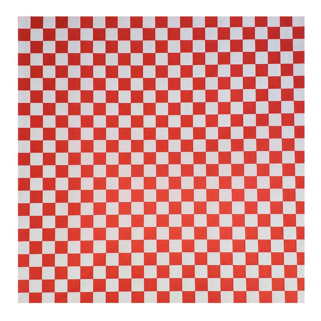 Value+ - Checkered Sheets - Red - 12"x12"