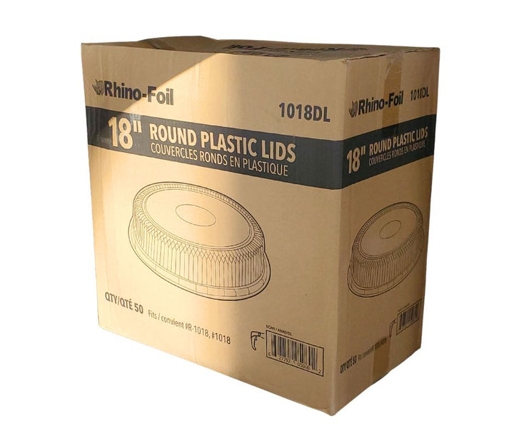 Rhino-Foil - Lids for 18" Round Catering Tray - Plastic - 1018DL