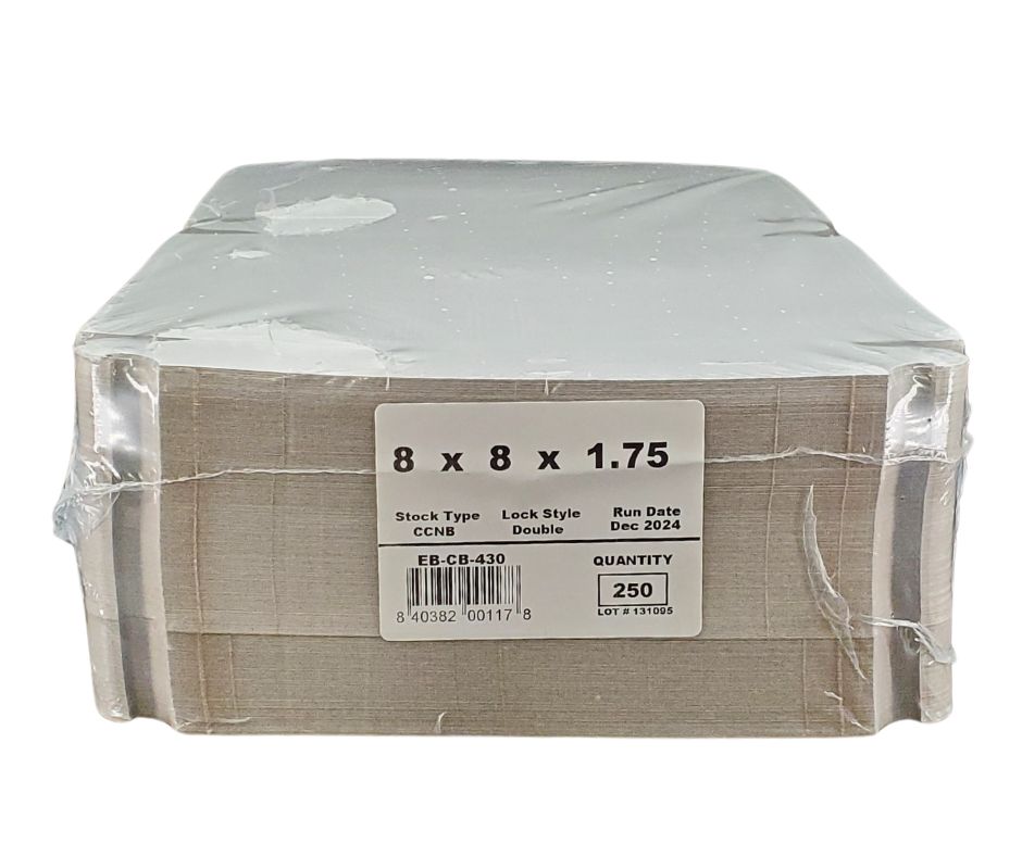 EB - Boîtes à gâteaux blanches - 8x8x1¾