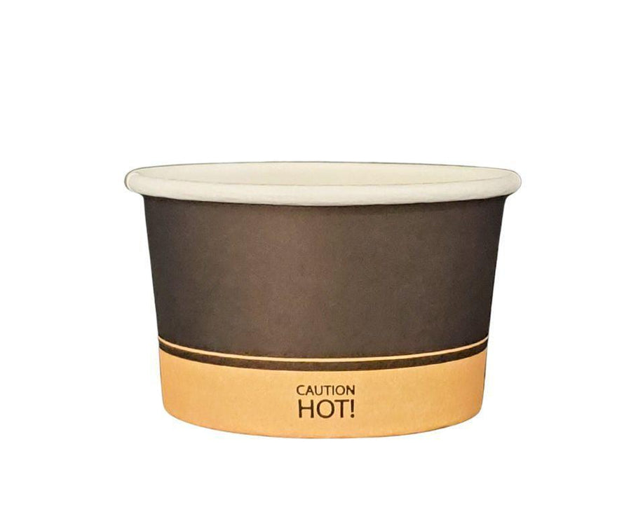 Morning Dew - 4 oz Paper Soup Container - Ebony Print - 20 x 50 count