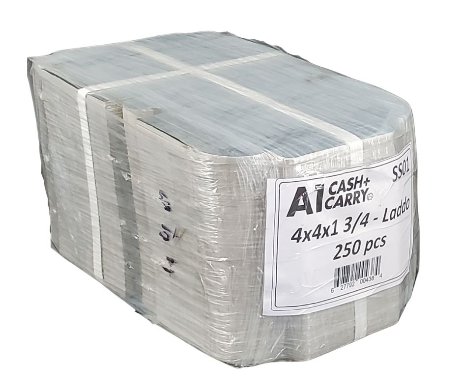 Sweet Box - Silver - 4 PC Ladoo - 4"x4'x1.75"