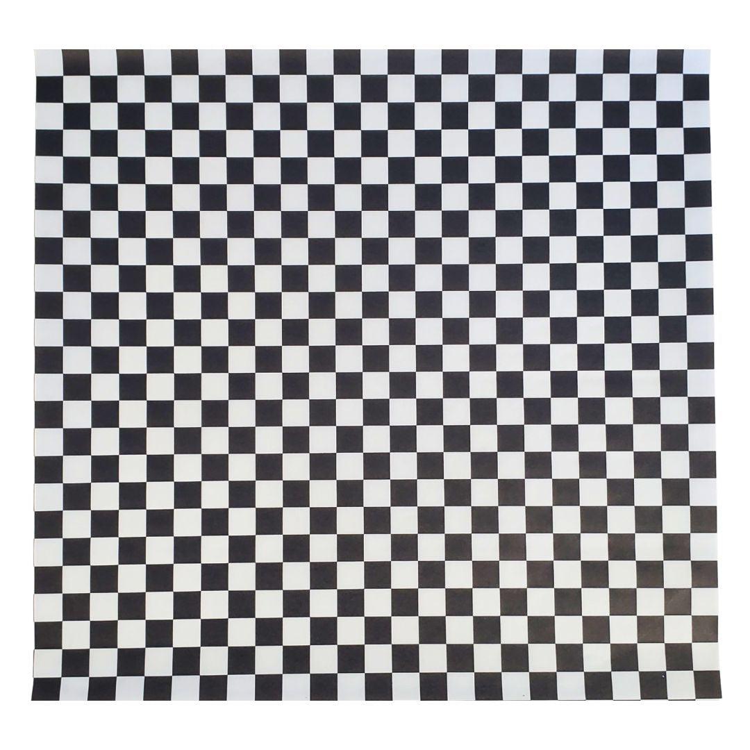 Value+ - Checkered Sheets - Black - 12"x12"