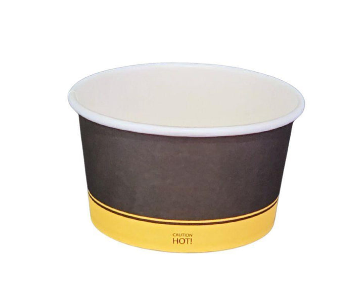 Morning Dew - 12 oz Paper Soup Container - Ebony Print - 20 x 25 count