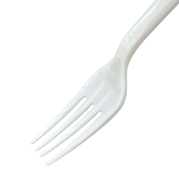 Value+ - Medium Heavy - Plastic Fork - White - Retail Pack - RP1101