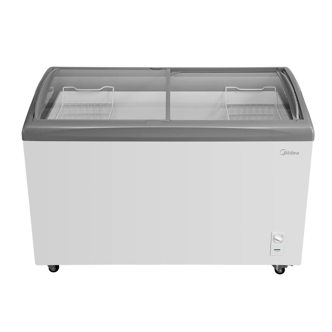 Midea - 9.0 cu ft White Commercial Ice Cream Convertible Freezer or Refrigerator - Removable Storage Basket - Restaurant Equipment and Smallwares - Canadian Distribution