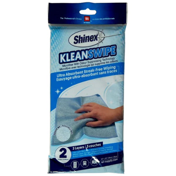 Shinex - Kleanswipe Microfiber W/Odour Supressing Technology 10X10 24X2 Pk - Canadian Distribution