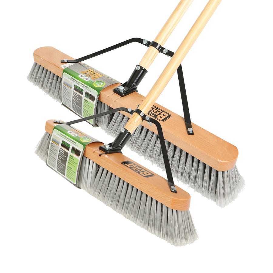 The Beast™ Assembled Wood Block Contractor Push Brooms