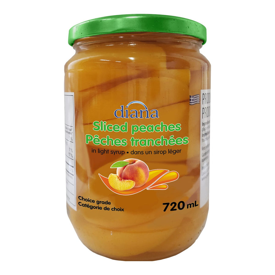 Diana’s Peach Slices - 12 × 720 mL - Grocery and Food Items - Canadian Distribution