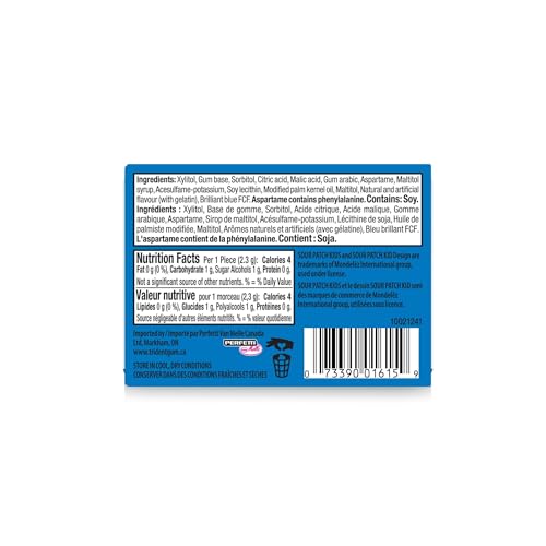 Trident Vibes Blue Raspberry Sugar-Free Gum - 9 Pack Clutch Box (126 Pieces) - Canadian Distribution - Ships Free Within Canada on Orders Above CAD $199