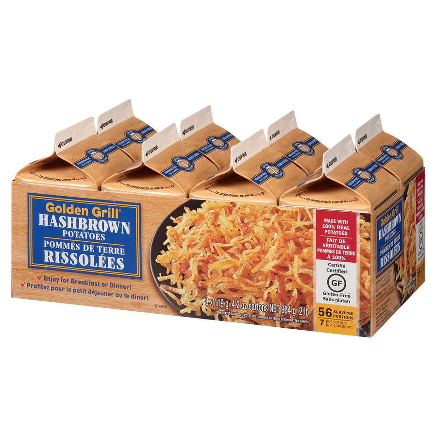 Golden Grill Hashbrown Potatoes - 32 × 119 g - Grocery and Food Items - Canadian Distribution