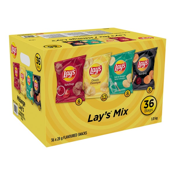 Lay's Mix - 144 x 28 g - Frito Lay - Canadian Distribution