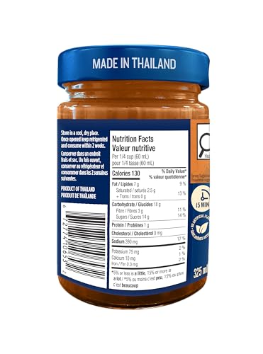 Blue Dragon Peanut Satay Sauce 2 x 325ml – Creamy & Aromatic, Non-GMO - Canadian Distribution - Ships Free Within Canada on Orders Above CAD $199