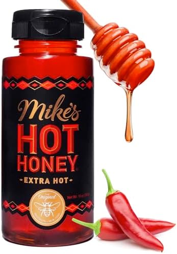 Honey Hot Infused With Chili Peppers - 4 x 24 oz - Mikesho - Restaurant and Foodservice Ingredients - Canadian Distribution