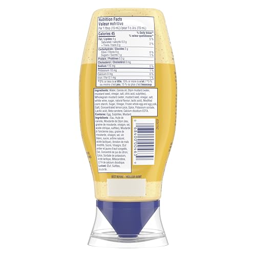 Hellmann's Dijonnaise Mayonnaise Dressing – 2 x 340 ML - Canadian Distribution - Ships Free Within Canada on Orders Above CAD $199