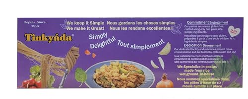 Tinkyada Brown Rice Fettuccine Pasta, 2 x 397g - Canadian Distribution - Ships Free Within Canada on Orders Above CAD $199