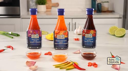 Blue Dragon Mango Sweet Chili Sauce 2 x 310ml – Real Mango & Thai Chilies, Non-GMO - Canadian Distribution - Ships Free Within Canada on Orders Above CAD $199