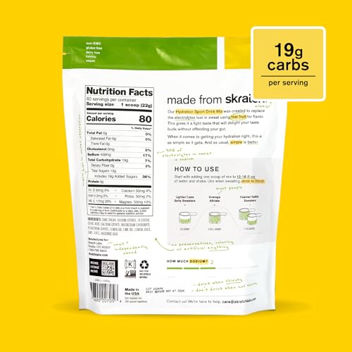 Skratch Labs – Hydration Powder – Lemon Lime – 60 Servings