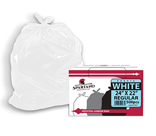 Spartano - Garbage Bags - Regular - White - 24"x22"