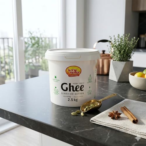 Verka Pure Desi Ghee (Clarified Butter), 2.5 kg - Canadian Distribution - Ships Free Within Canada on Orders Above CAD $199