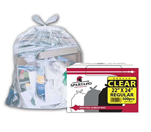 Spartano - Garbage Bags - Regular - Clear - 22"x24"