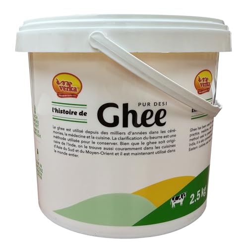 Verka Pure Desi Ghee (Clarified Butter), 2.5 kg - Canadian Distribution - Ships Free Within Canada on Orders Above CAD $199