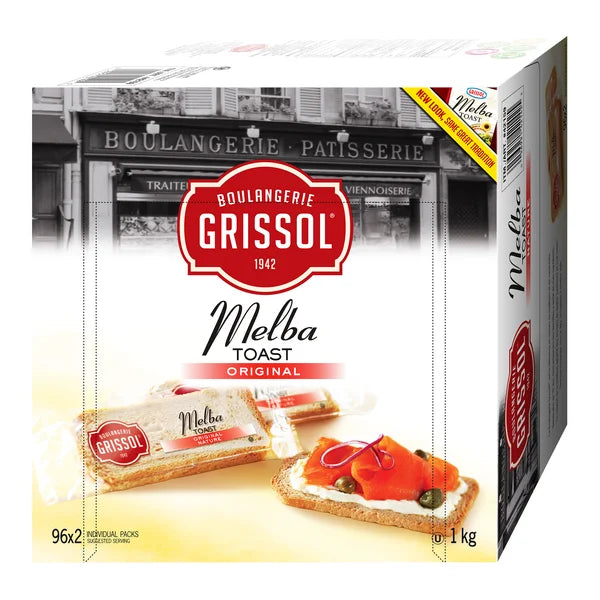 Melba Toast - 4 x 1 kg - Grissol - Canadian Distribution