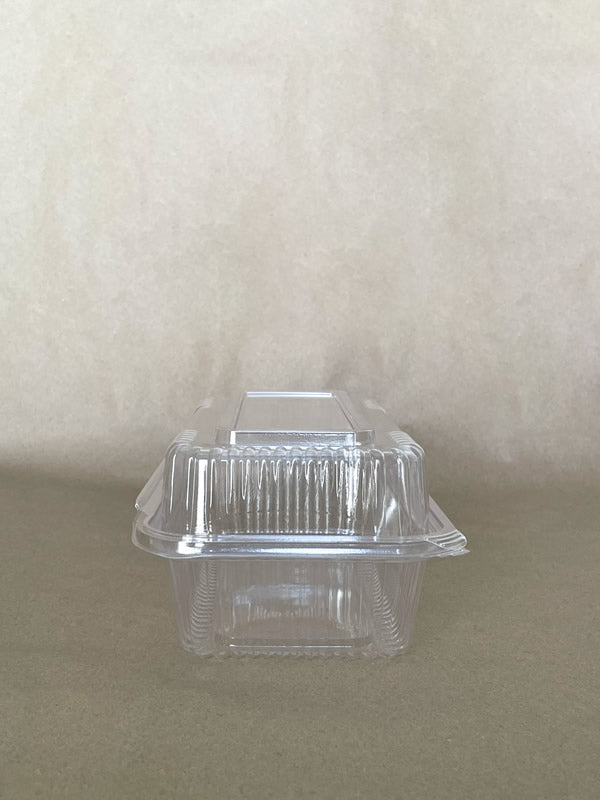 9" x 5" x 3.5" PLA Clamshell 250cs  BPI - Disposable Take Away Food Packaging - Canadian Distribution