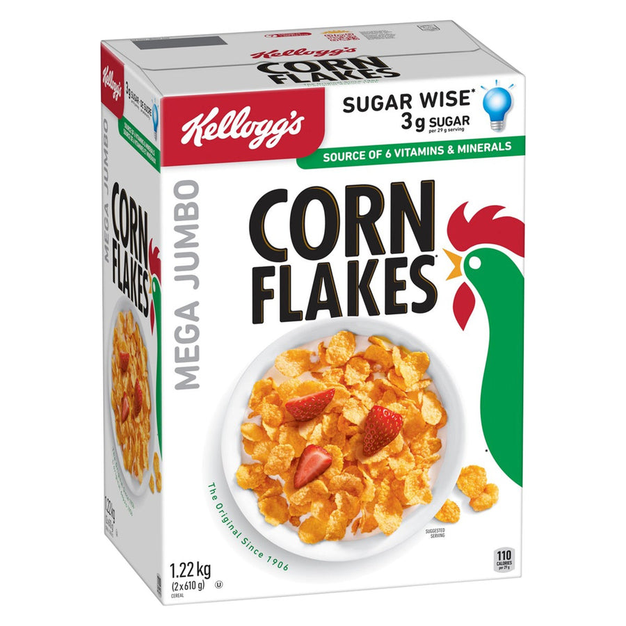 Kellogg’s Corn Flakes Cereal - 4 x 1.22 kg - Grocery and Food Items - Canadian Distribution