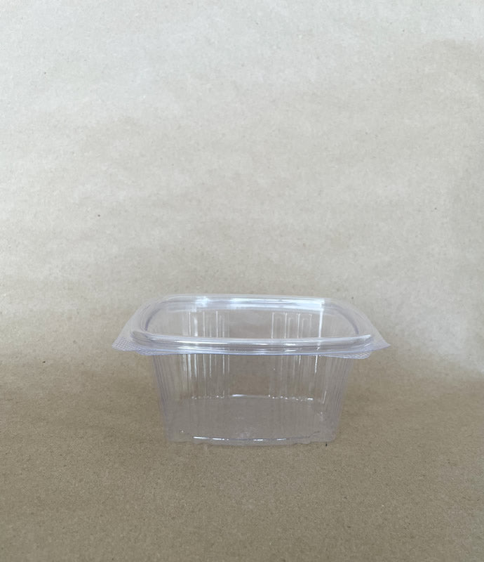 16oz. PLA Rectangular Deli Container Hinged Lid 200cs BPI