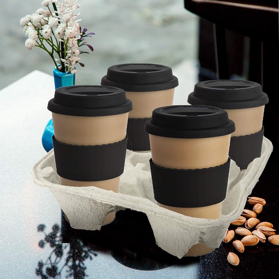 4 Cup Carrier Tray - Case of 360 - Perfect For Hot and Cold Beverages