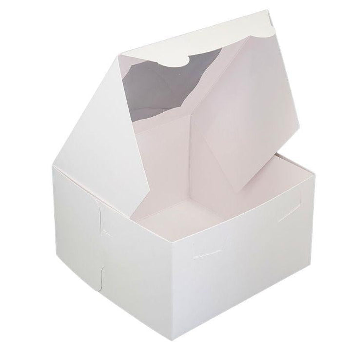 EB - 7 x 7 x 4 - Boîte à cupcakes avec fenêtre (4 cupcakes) - Blanc - 5281A