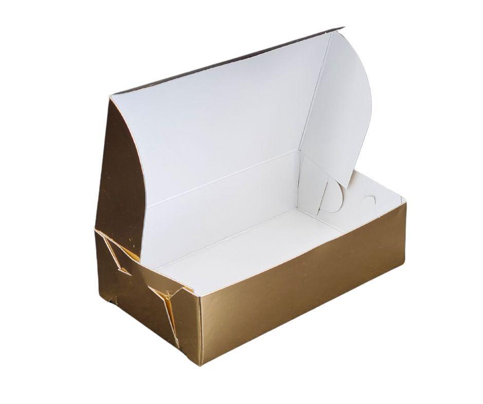 Boîte à bonbons - Or - 0,23 kg - 15,9 cm x 9,5 cm x 4,4 cm