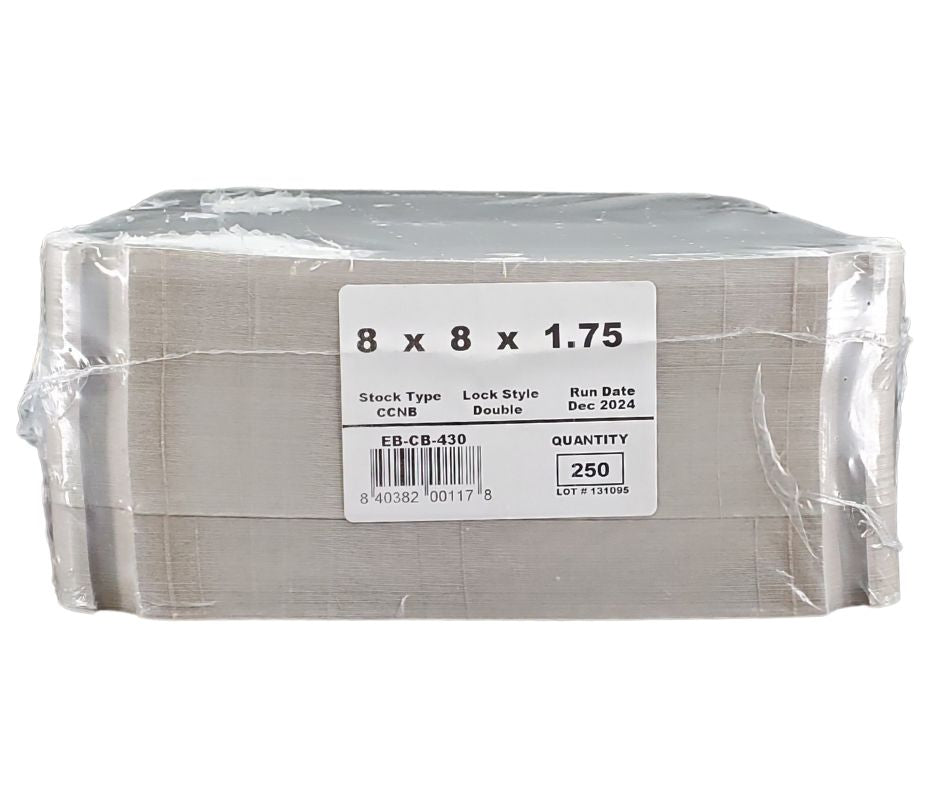 EB - Boîtes à gâteaux blanches - 8x8x1¾