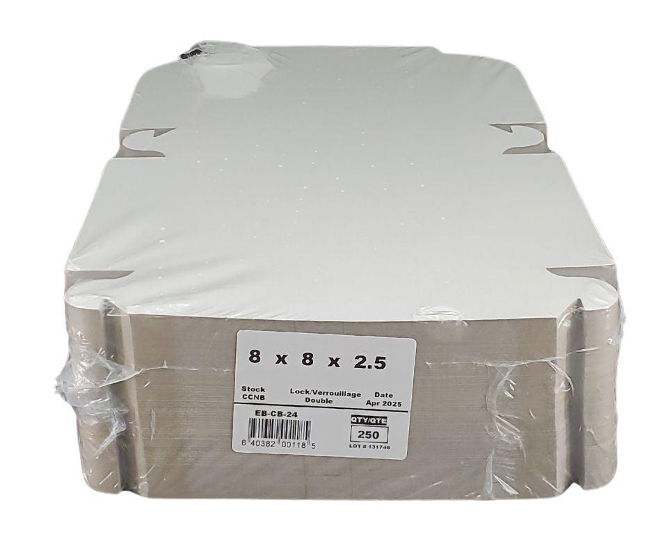 EB - Boîtes à gâteau blanches - 8x8x2½
