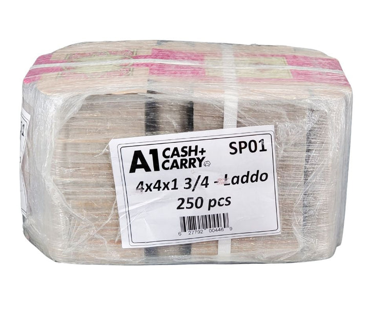 Sweet Box - Printed - 4 PC Ladoo - 4"x4"x1.75"
