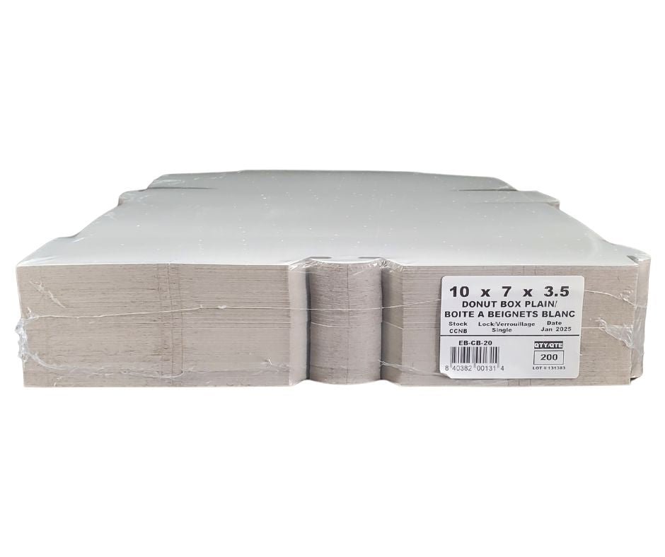 EB - Boîtes à gâteaux blanches - 10x7x3½
