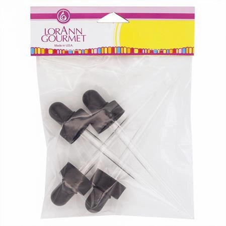 Packaged LorAnn product with 4 oz threaded eye droppers  on a white background - fun foods canada