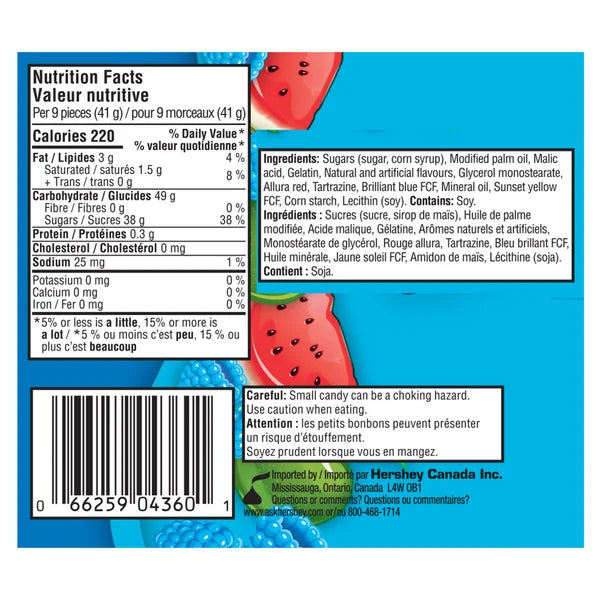 Bonbons à mâcher - 48 × 58 g - Jolly Rancher - Distribution canadienne - Livraison gratuite au Canada pour les commandes de plus de 199 $ CA